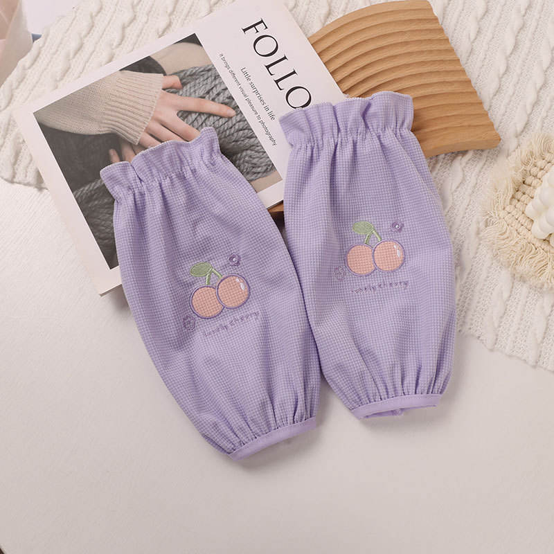 Γυναικείες μανίκια γραφείου - μοτίβο κερασιού, πολυεστέρας, μινιμαλιστικό στυλ, αντιβρωμιά, μάρκα Konoha fei