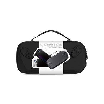 Geantă de depozitare pentru ROG Xbox Ally X, husă rigidă cu fermoar, poliester și PU, dimensiuni 5×2,8×14,5 cm, greutate 445,5 g