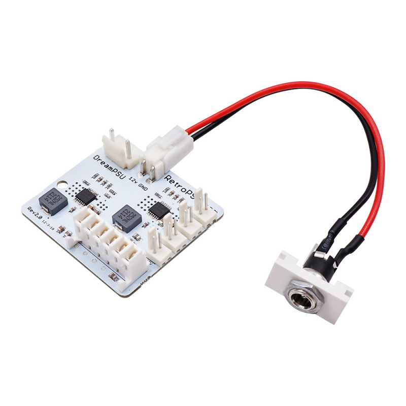 DreamPSU 12V set za zamjenu napajanja Dreamcast, Rev2.0, tih rad, ABS kućište