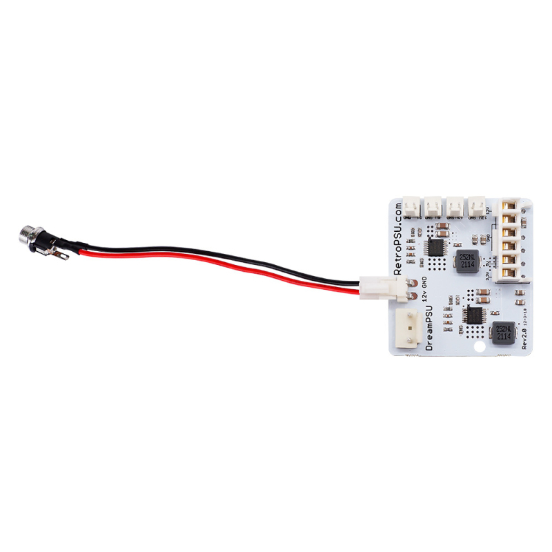 DreamPSU 12V set za zamjenu napajanja Dreamcast, Rev2.0, tih rad, ABS kućište