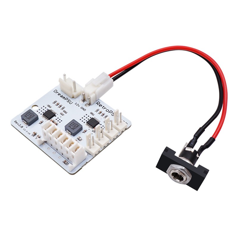 DreamPSU 12V set za zamjenu napajanja Dreamcast, Rev2.0, tih rad, ABS kućište