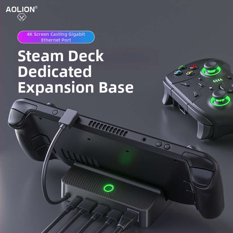 Stanica na dokovanie Steam Deck s USB-C rozhraním, nabíjacou funkciou, ABS šasi