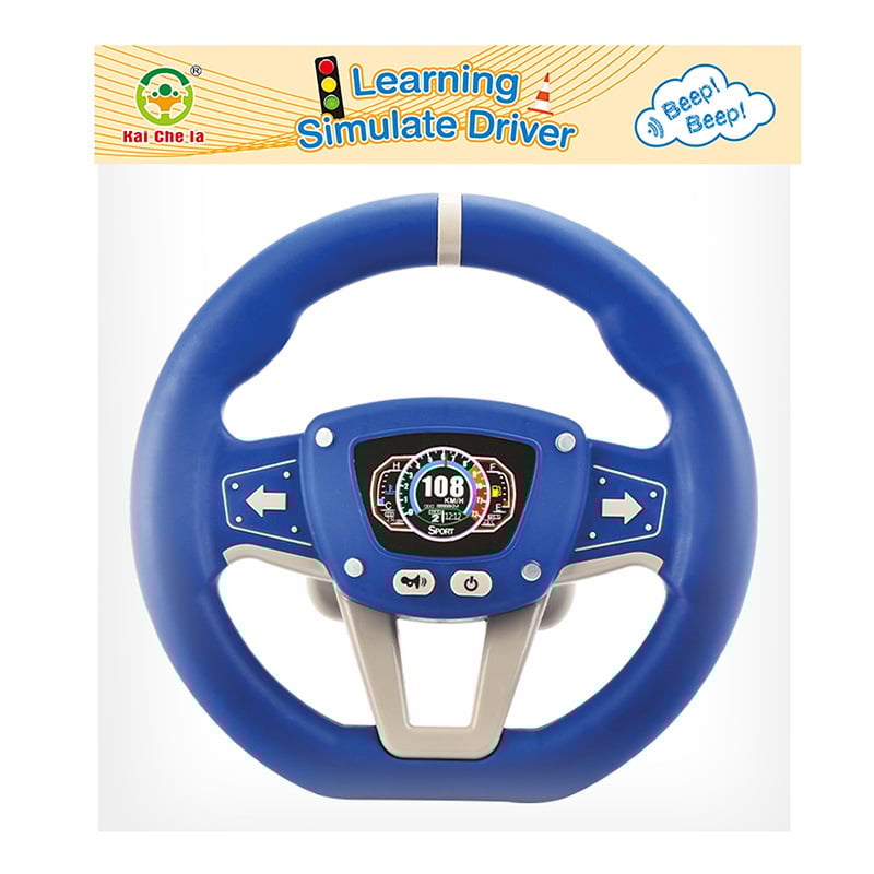 Edukativni dječji volan – simulacija vožnje, 360° okret, prometno znanje, zvučni efekti, snažna prisavka