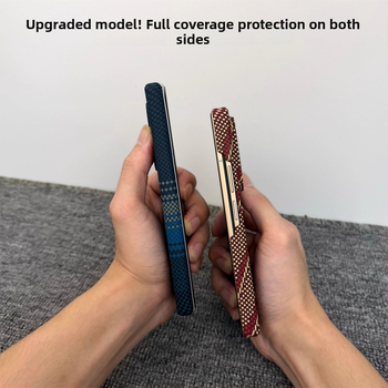 Samsung Z Fold7 aizsargkaste ar Kevlar rakstu W26, Fold6 plāns polikarbonāts, dubulta centrālā aizsardzība, pret kritieniem, pret nodilumu, pret pirkstu nospiedumiem