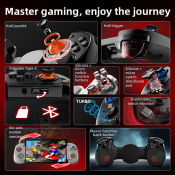 D8+ USB-C Bluetooth herný ovládač s dvojmódovým režimom pre mobilné telefóny, tablety a Switch – Plug-and-Play