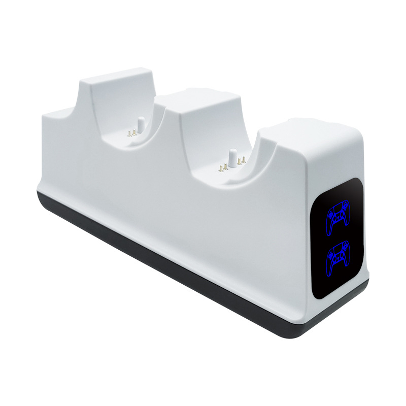 PS5 držač za punjenje kontrolera s LED zaslonom, dvostruko punjenje, USB-C 5V2A, ABS kućište