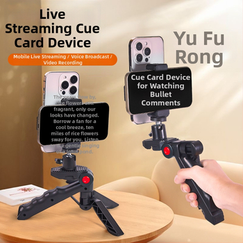 Držiak na telefón do auta s funkciou teleprompter pre stolové alebo ručné použitie - prenosný, pripravený na titulky (Plastový; Nie je možné prispôsobiť; Značka: Other; Štýl: General)