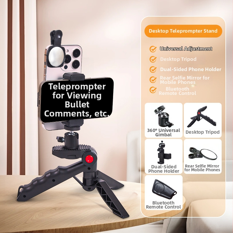 Držiak na telefón do auta s funkciou teleprompter pre stolové alebo ručné použitie - prenosný, pripravený na titulky (Plastový; Nie je možné prispôsobiť; Značka: Other; Štýl: General)