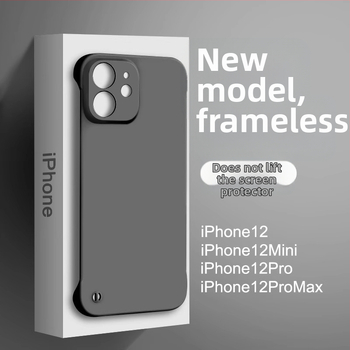 Калъф за iPhone 13–16, безрамков твърд корпус, матов PC материал, охлаждане и защита против изпускане