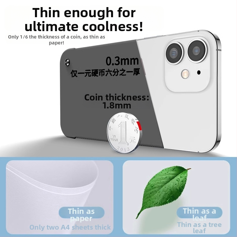 Калъф за iPhone 13–16, безрамков твърд корпус, матов PC материал, охлаждане и защита против изпускане