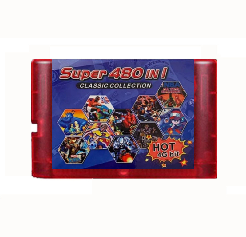 MD 16-bitni retro igrački kartica – 4GB memorije, ABS kućište, jednostavna verzija za Mega Drive