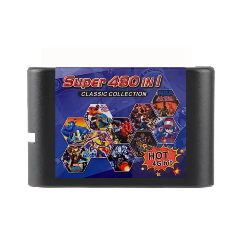 MD 16-bitni retro igrački kartica – 4GB memorije, ABS kućište, jednostavna verzija za Mega Drive