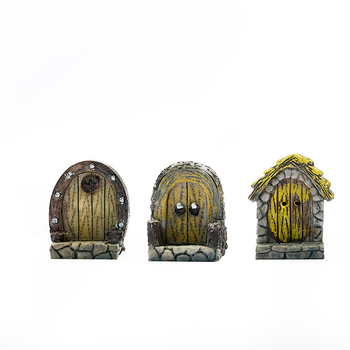 Σετ ρητίνης για μικροτοπία με βρύα – Πόρτα ξωτικού σε άδειο πόλη, DIY, διακόσμηση