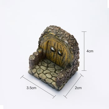 Σετ ρητίνης για μικροτοπία με βρύα – Πόρτα ξωτικού σε άδειο πόλη, DIY, διακόσμηση