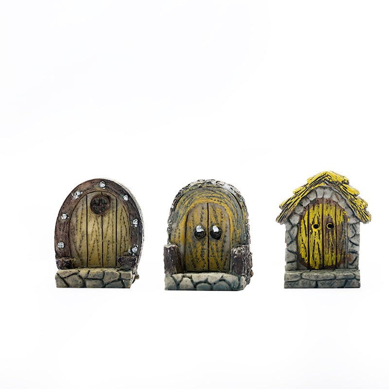 Σετ ρητίνης για μικροτοπία με βρύα – Πόρτα ξωτικού σε άδειο πόλη, DIY, διακόσμηση