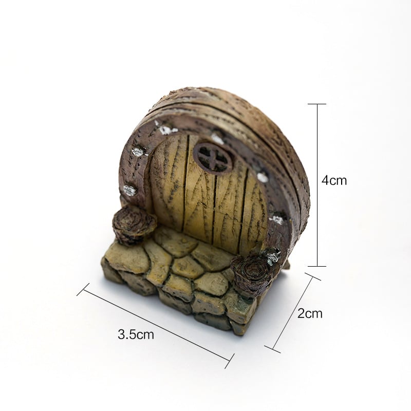 Σετ ρητίνης για μικροτοπία με βρύα – Πόρτα ξωτικού σε άδειο πόλη, DIY, διακόσμηση