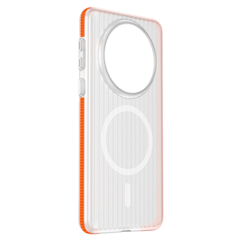 Huawei Mate80 Pro Max telefonvédő - Csúszásmentes, mágneses vonzás, matt PC felület, hullámzó rács textúra