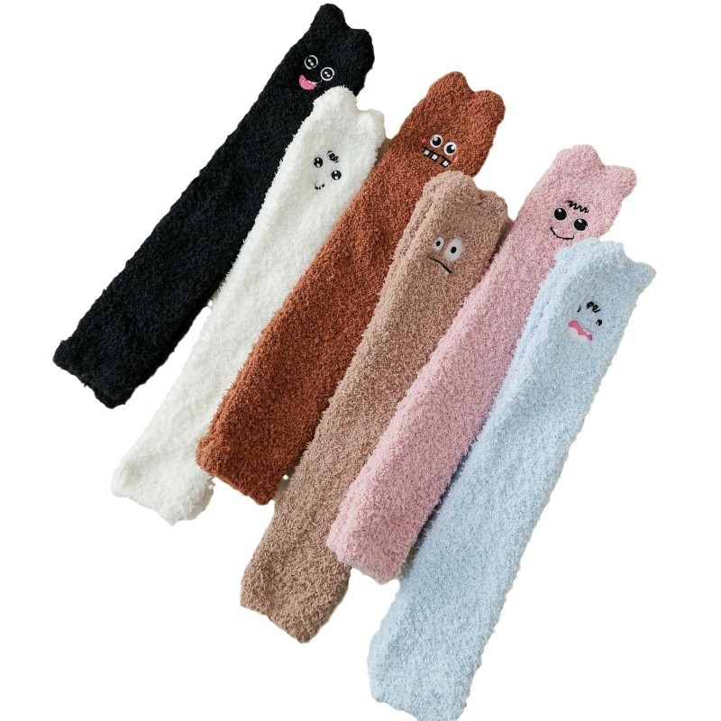 Manșete pentru cot pentru adulți, cu model Cartoon, brodate, calde pentru iarnă