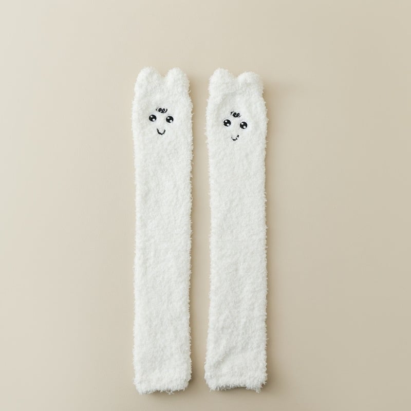 Manșete pentru cot pentru adulți, cu model Cartoon, brodate, calde pentru iarnă