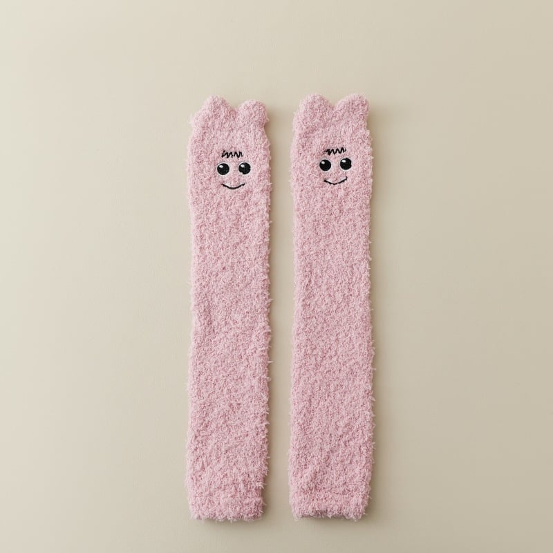 Manșete pentru cot pentru adulți, cu model Cartoon, brodate, calde pentru iarnă