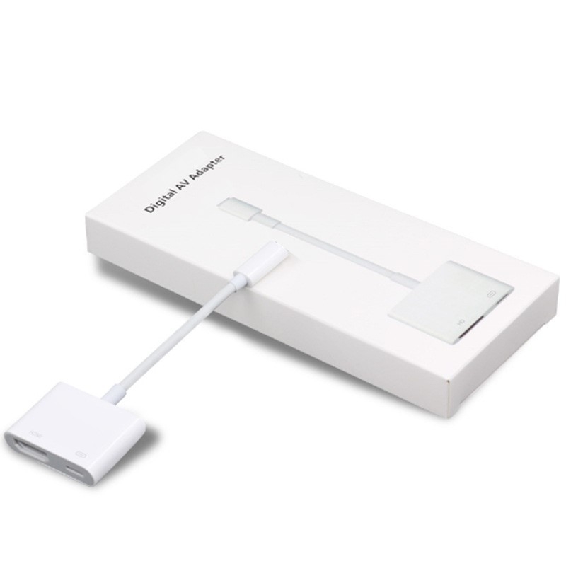 Adaptor iPhone Lightning către HDMI – fir de cupru, interfață HDMI, carcasă din plastic