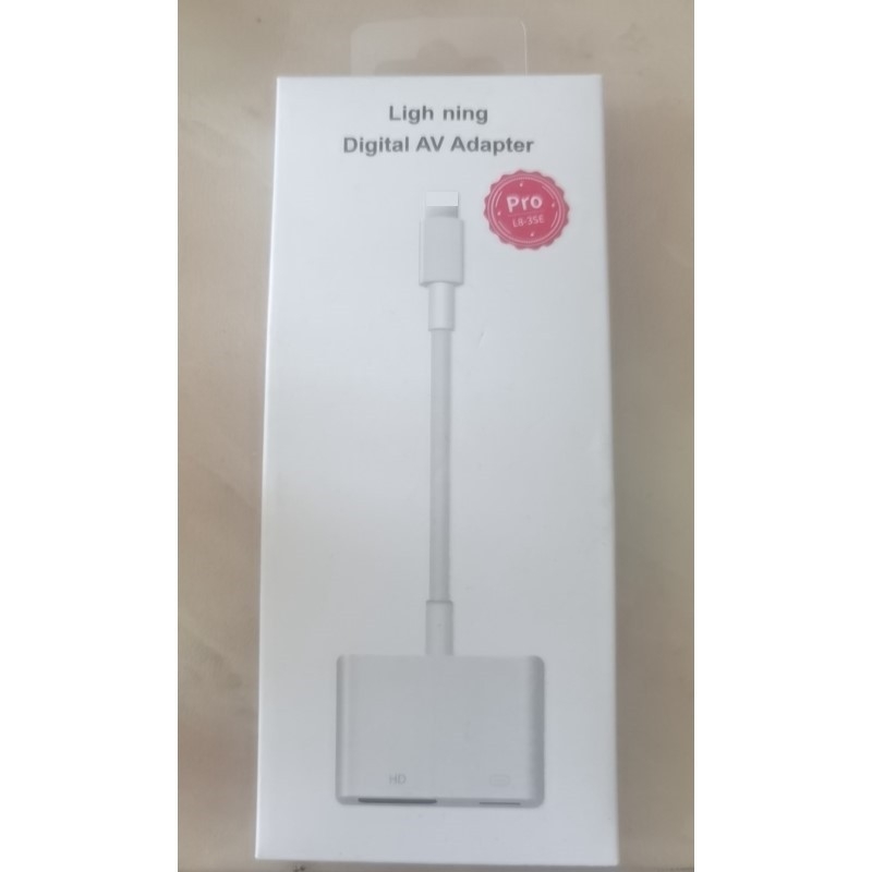 Adaptor iPhone Lightning către HDMI – fir de cupru, interfață HDMI, carcasă din plastic