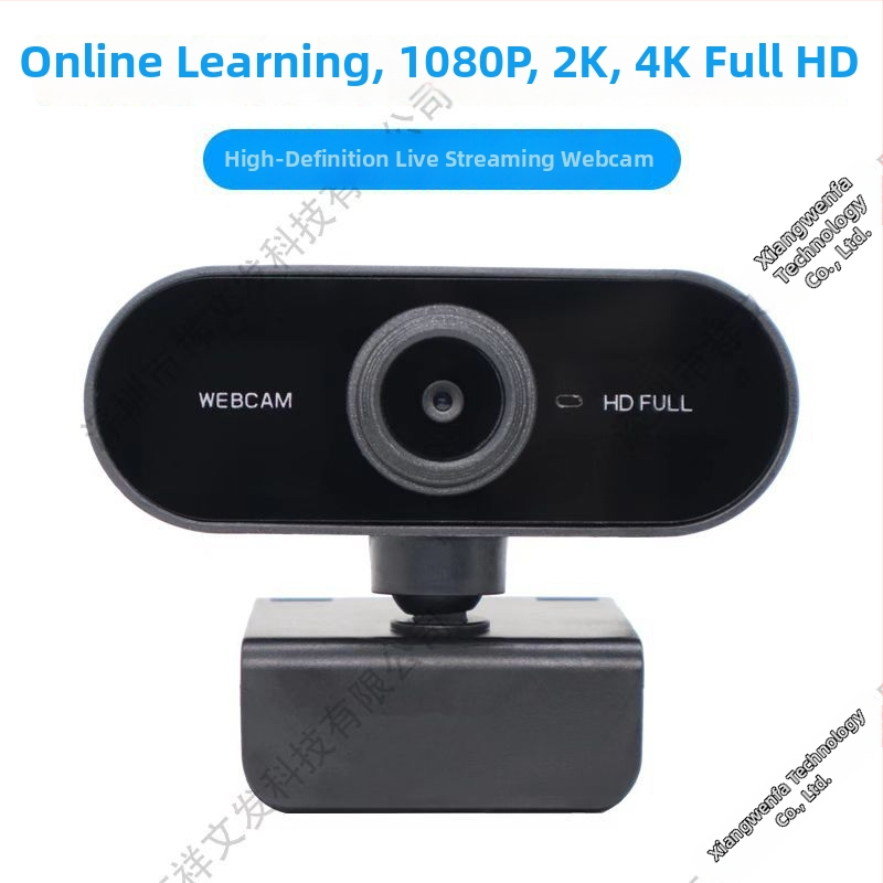 USB kamera darbam pie datora ar 5MP sensoru, 2560x1440 izšķirtspēja, 30 FPS, autofokuss, iebūvēts mikrofons