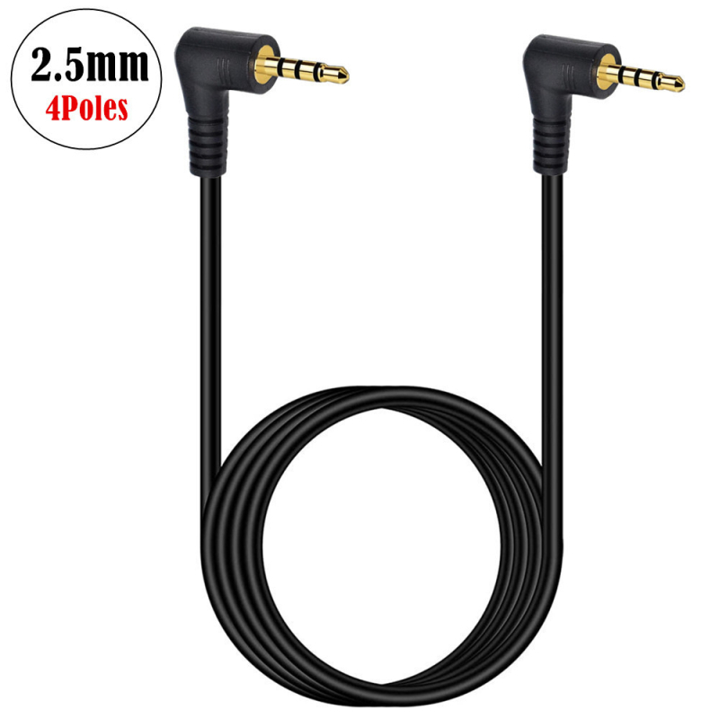 Audio kabel, 2,5 mm muški konektor, 4-žilni, zlatno obloženi kontakti, bakreno jezgro