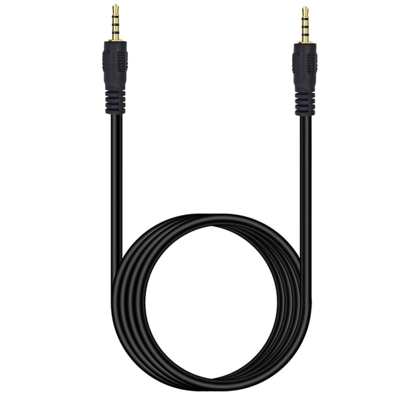 Audio kabel, 2,5 mm muški konektor, 4-žilni, zlatno obloženi kontakti, bakreno jezgro