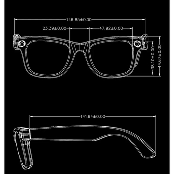 Náhlavné okuliare s AI prekladačom, 8MP kamera, Wi‑Fi, stabilizácia obrazu, 270mAh batéria
