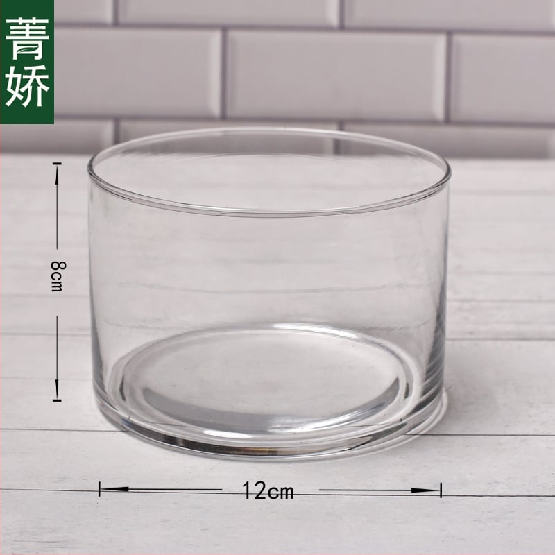 Mini stačiakampis stiklo buteliukas su akrilo dangteliu samanos mikro kraštovaizdžiui — borosilikato stiklas, Jing Jiao, kartoninė pakuotė, stalinis demonstravimas