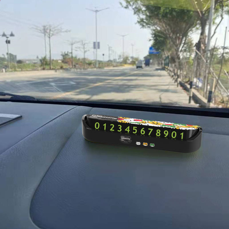 Privremena registarska pločica za automobil sa skrivenim karikaturnim dizajnom, plastika, model cxktkkm, porijeklo Čaozhou, Guangdong