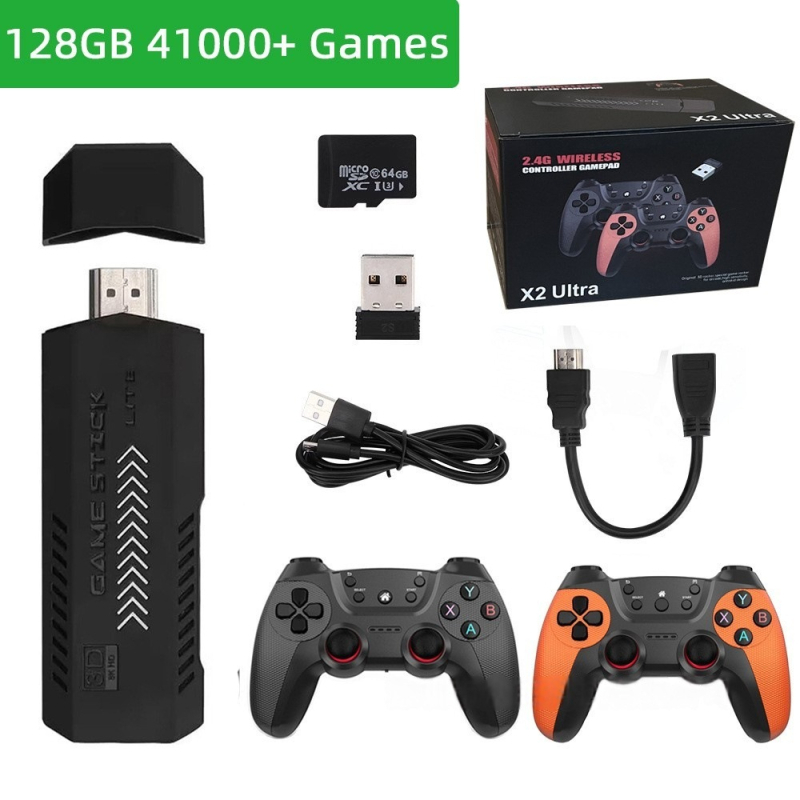 Nostalgijska konzola X2 ULTRA, 64GB memorije, 2.4G bežičnog, HDMI izlaz 1080p
