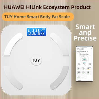 Pametna elektronička vaga za kućnu upotrebu, precizno mjerenje tjelesne masnoće, kompatibilna s Huawei Hilink