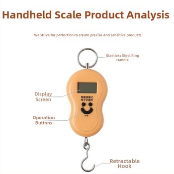 Leban Prenosná vysoko precízna elektronická váha, kapacita 50 kg, domáce použitie, s hákom