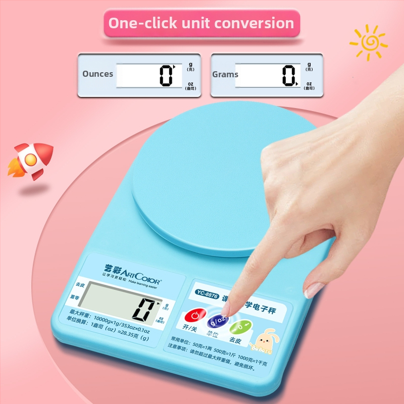 Nastavna digitalna kuhinjska vaga za kuhanje i pečenje, marka Art Color, model 8878, elektroničko mjerenje, nosivost 10 kg