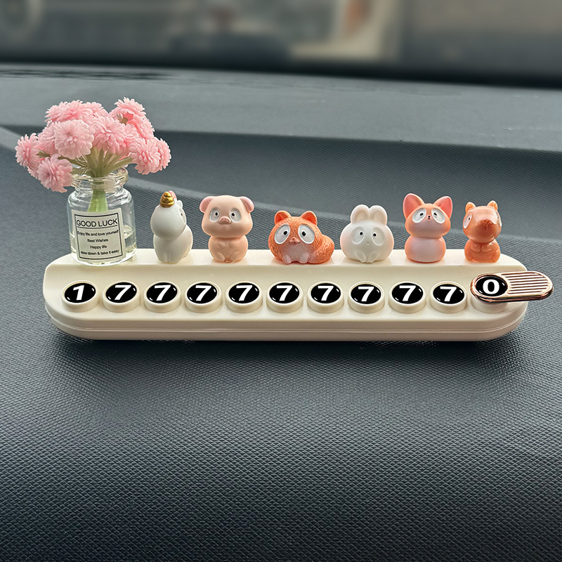 Auto dekorativna figura s karikaturama životinja (Materijal: Plastika; Tip: Skriven; Obrada i prilagodba: Nije dostupno)