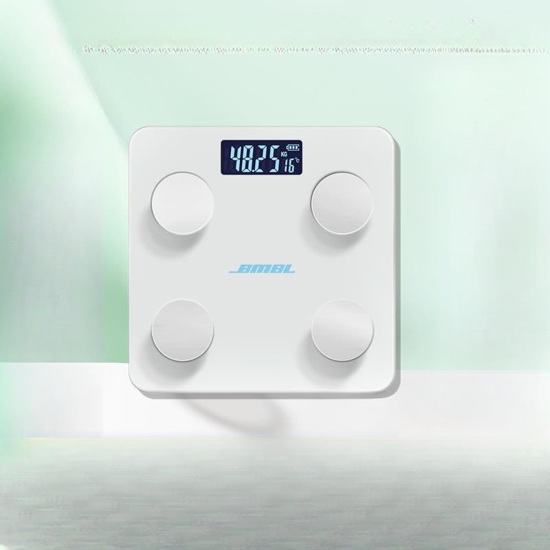 Οικιακή ζυγαριά σώματος με έξυπνο μέτρημα, επιφάνεια από γυαλί (Κωδικός Tb-792794714763)
