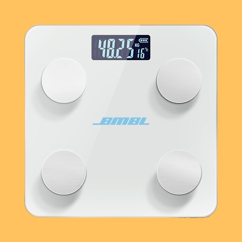 Οικιακή ζυγαριά σώματος με έξυπνο μέτρημα, επιφάνεια από γυαλί (Κωδικός Tb-792794714763)