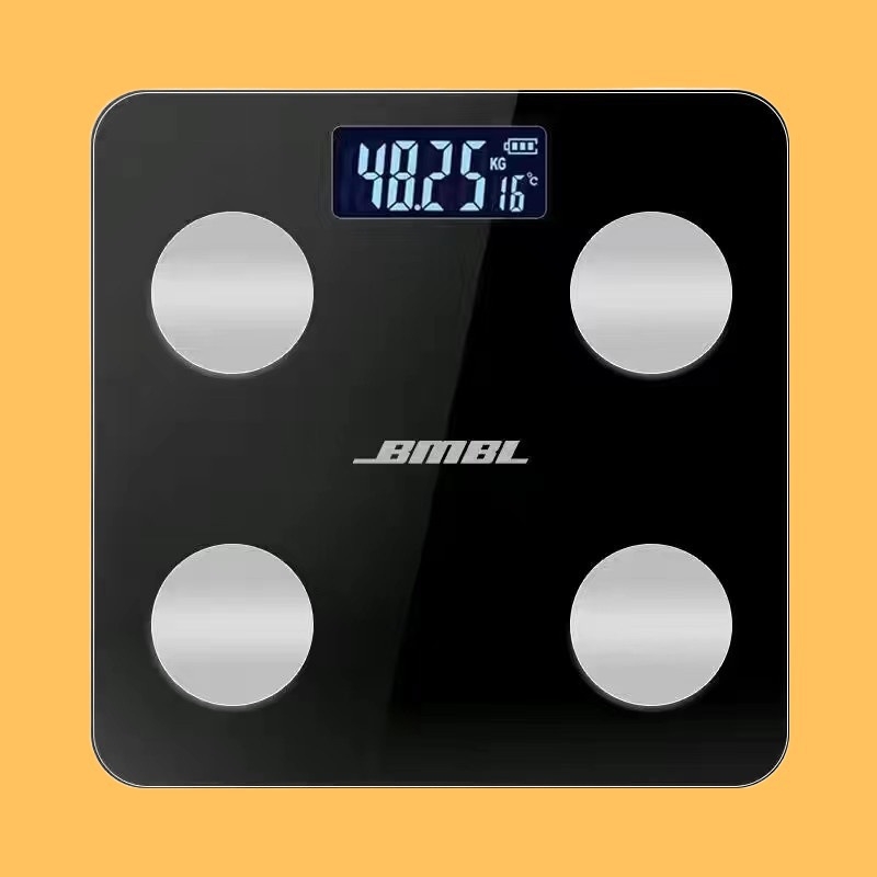 Οικιακή ζυγαριά σώματος με έξυπνο μέτρημα, επιφάνεια από γυαλί (Κωδικός Tb-792794714763)