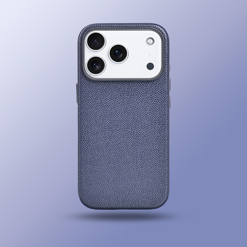 Husă iPhone 17 din piele naturală, lucrată manual, protecție completă, închidere magnetică, anti-alunecare