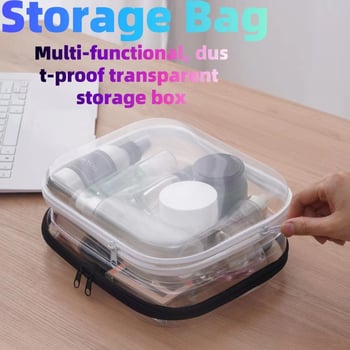 Σκληρή PVC ταξιδιωτική τσάντα – πολυλειτουργικός οργανωτής καλλυντικών και ειδών υγιεινής, μοντέρνος μινιμαλιστικός σχεδιασμός, μοντέλο 2023