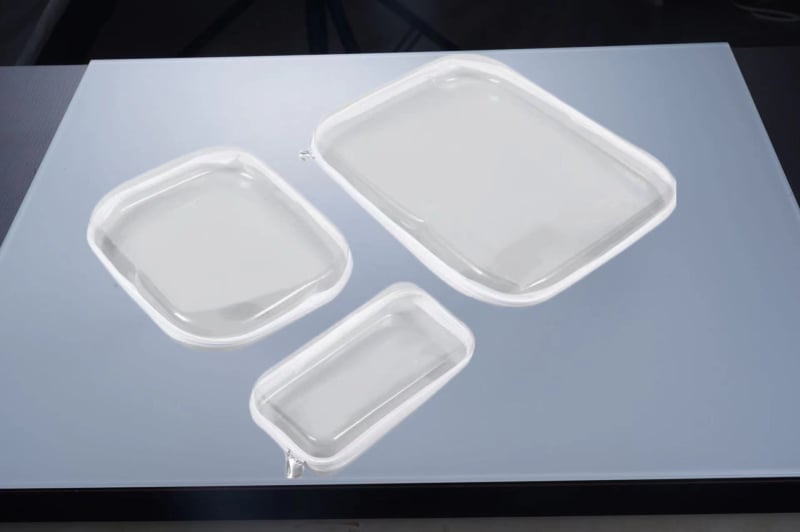 Σκληρή PVC ταξιδιωτική τσάντα – πολυλειτουργικός οργανωτής καλλυντικών και ειδών υγιεινής, μοντέρνος μινιμαλιστικός σχεδιασμός, μοντέλο 2023