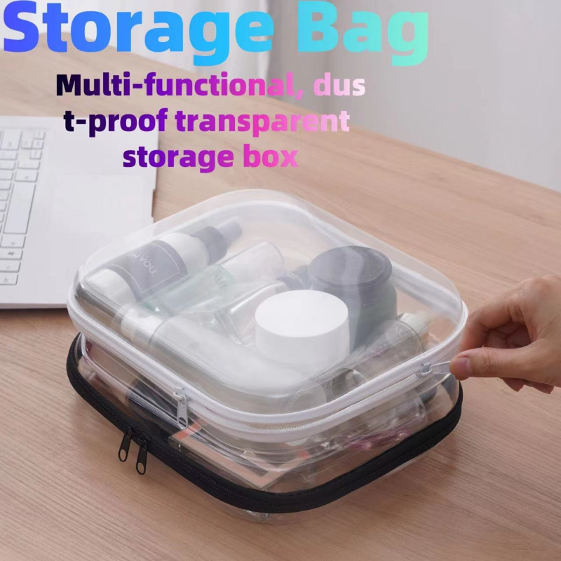 Σκληρή PVC ταξιδιωτική τσάντα – πολυλειτουργικός οργανωτής καλλυντικών και ειδών υγιεινής, μοντέρνος μινιμαλιστικός σχεδιασμός, μοντέλο 2023