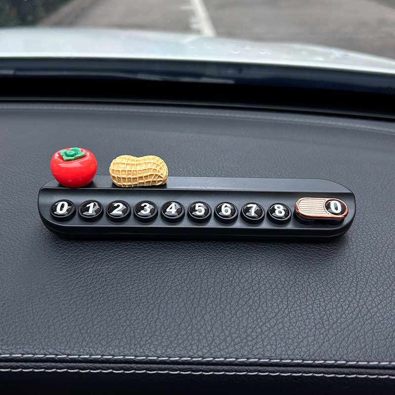Unutarnja dekoracija automobila s privremenim znakom za parkiranje i tablicom s telefonskim brojem; Model KK-87; Brend Beautiful Night Thoughts; Materijal: Drugo; Mogućnost prilagodbe.