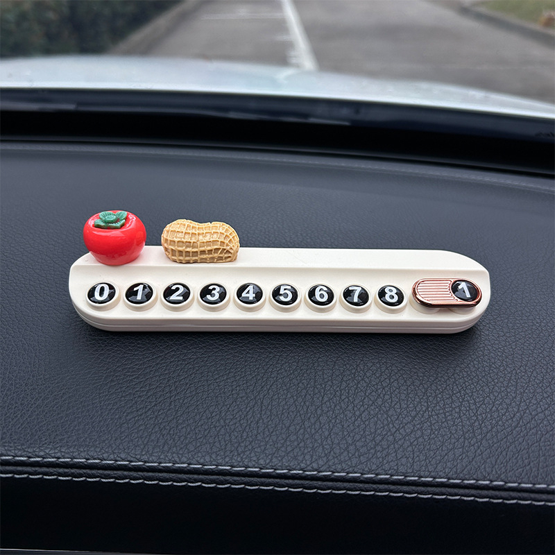 Unutarnja dekoracija automobila s privremenim znakom za parkiranje i tablicom s telefonskim brojem; Model KK-87; Brend Beautiful Night Thoughts; Materijal: Drugo; Mogućnost prilagodbe.