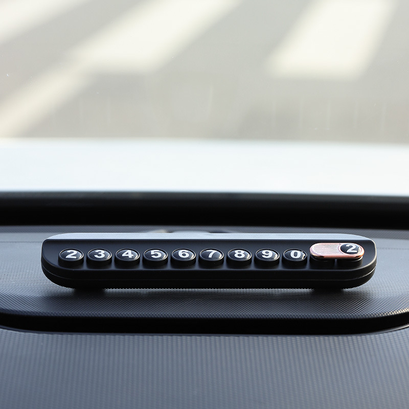 Unutarnja dekoracija automobila s privremenim znakom za parkiranje i tablicom s telefonskim brojem; Model KK-87; Brend Beautiful Night Thoughts; Materijal: Drugo; Mogućnost prilagodbe.
