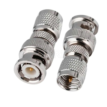 Koaksijalni RF konektor: BNC na Mini-UHF, model mini UHF, 1 jezgra, bakrena kontakt, bakreni izolator