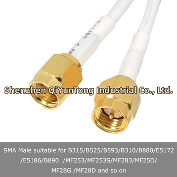 4G/5G LTE antena ar divējām saskarnēm (SMA un TS9), kompakts plakanais panelis, 2 m divvadu kabelis, VSWR ≤ 1.5