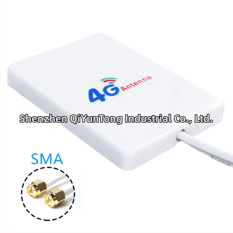 4G/5G LTE antena ar divējām saskarnēm (SMA un TS9), kompakts plakanais panelis, 2 m divvadu kabelis, VSWR ≤ 1.5